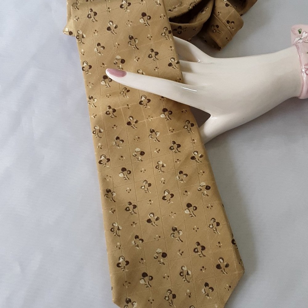 Dockers Khakis 100% Silk Necktie Vintage